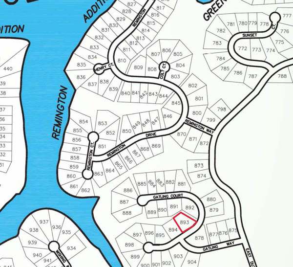 Remington 893 Building Lot at Dutch Hollow Lake Wisconsin